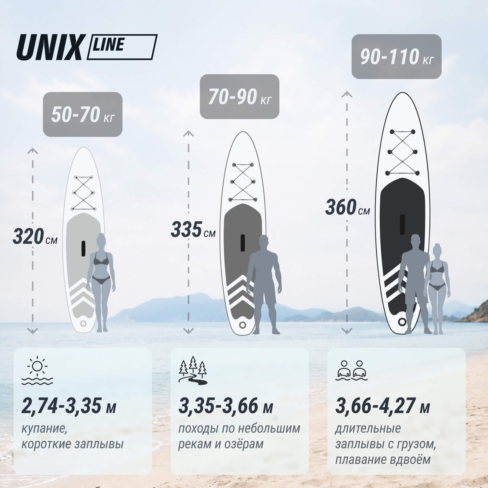 SUP-борд UNIX Line Заря / Zarya (320 см)