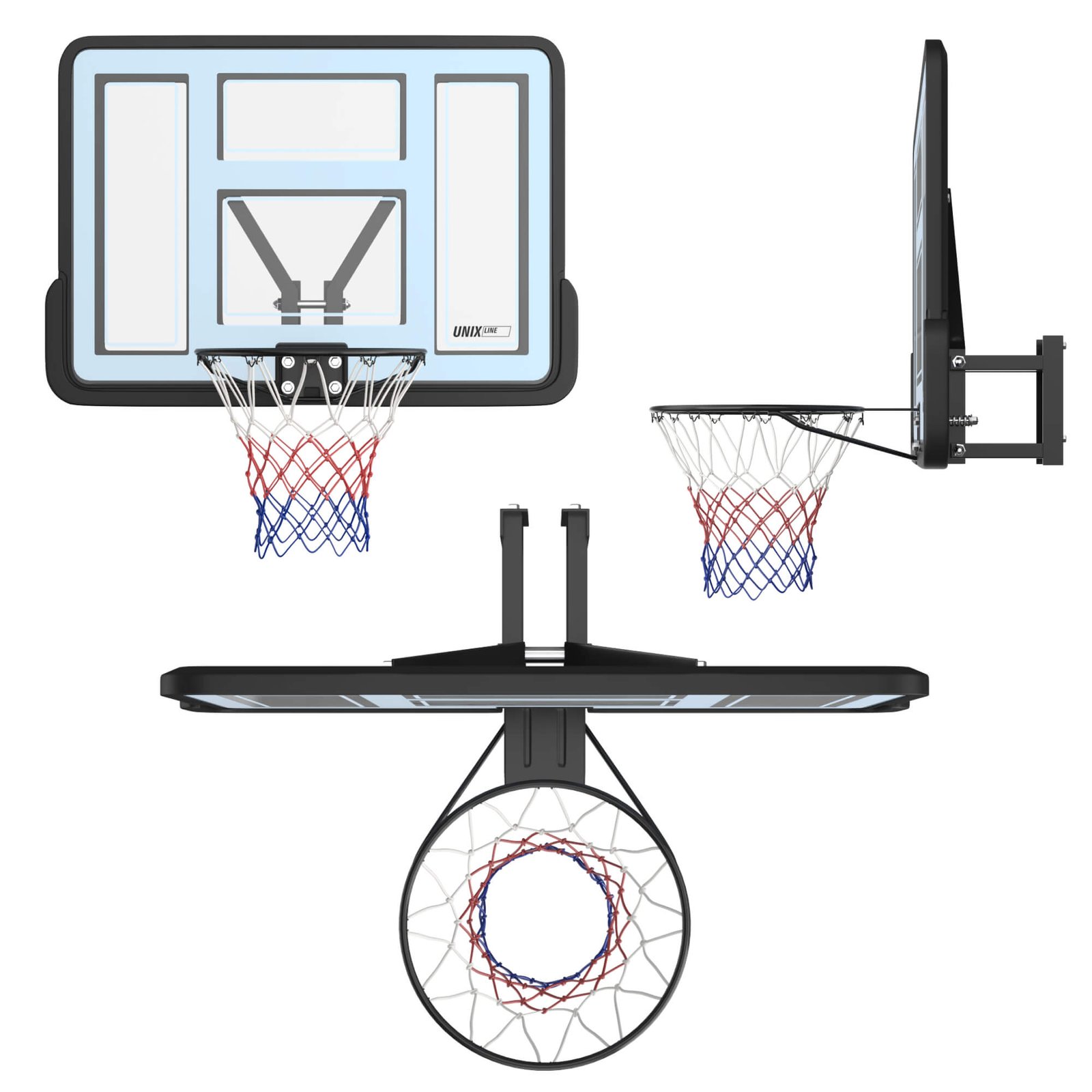 Баскетбольный щит UNIX Line B-Backboard-PVC 44"x30" (110 х 75 см) R45