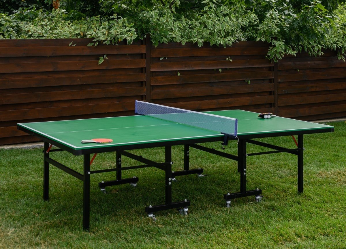 Всепогодный теннисный стол UNIX Line для улицы outdoor 6 мм, зеленый