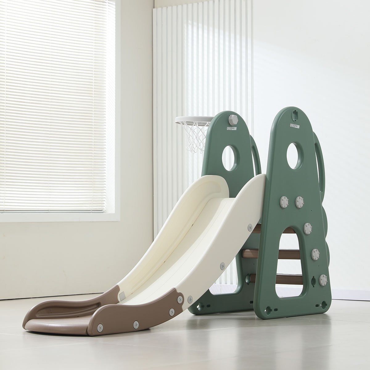 Горка UNIX Kids Dino / Дино (160 см) зеленый