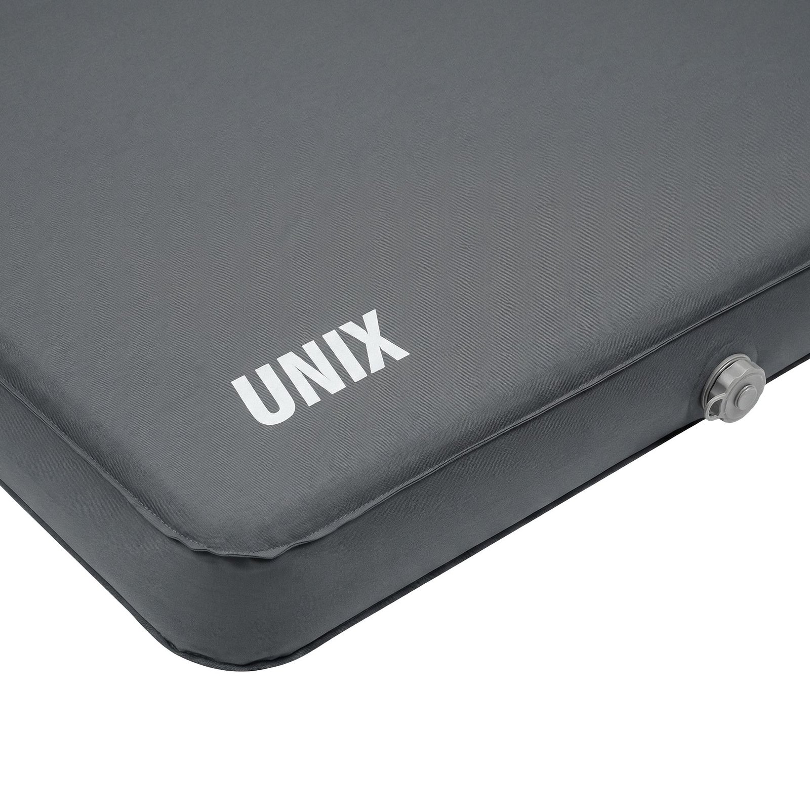 Матрас самонадувающийся UNIX Camp 195х140х10 см серый